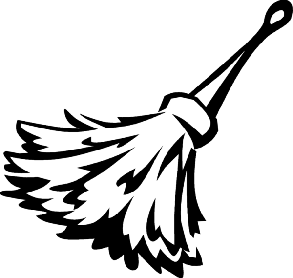 Гарри Поттер на метле силуэт