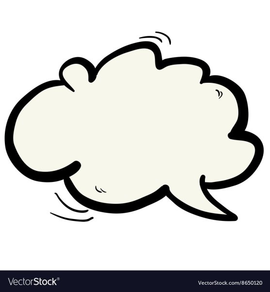 Облачко черный контур