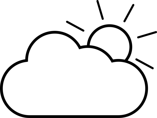 Картинка облако раскраска