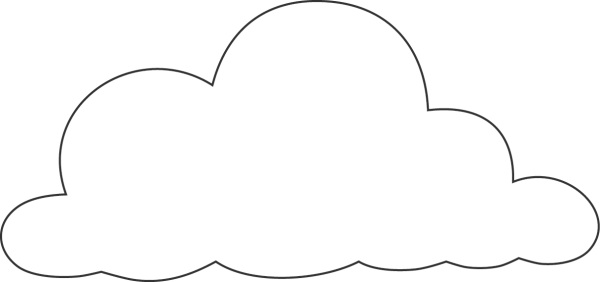 Облако раскраска для малышей