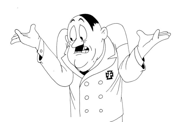 Гитлер раскраска