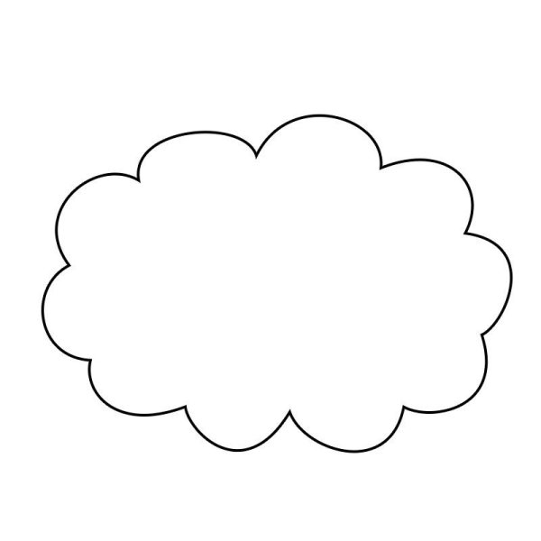 Облачко раскраска