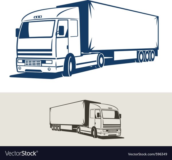 Грузовик Вольво вектор