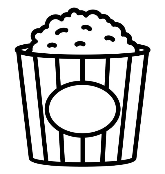 Попкорн раскраска