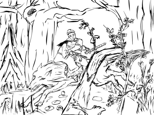 Шурале разукрашка