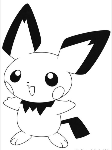Покемоны раскраска Пичу