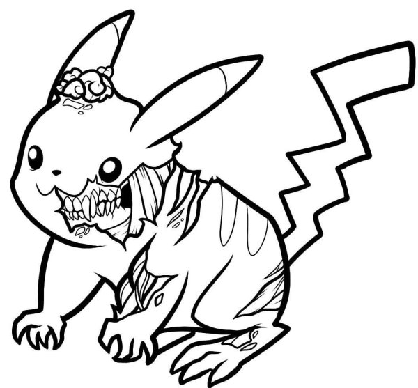 Покемоны раскраска страшные