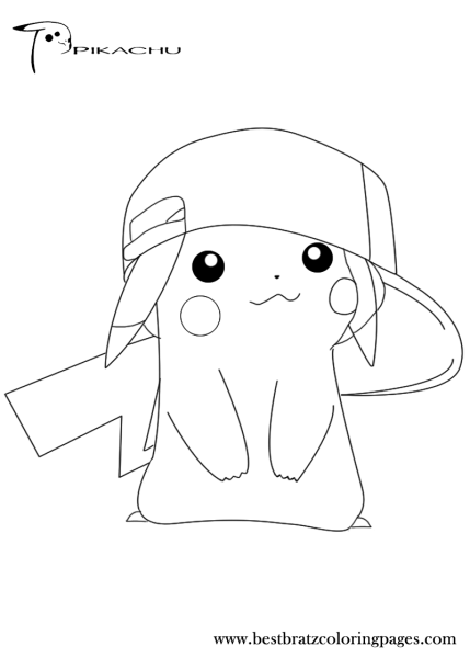 Картинки Пикачу милые раскраски