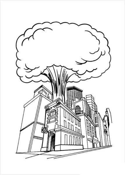 Взрыв раскраска для детей