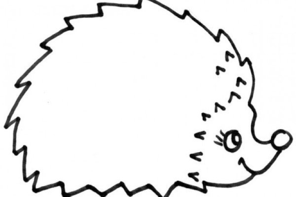 Ежик с листиком раскраска