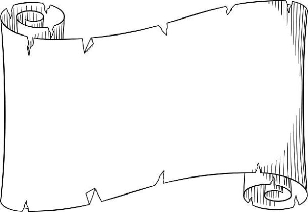 Свиток трафарет