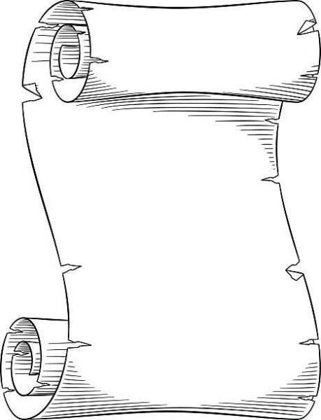 Свиток черно белый