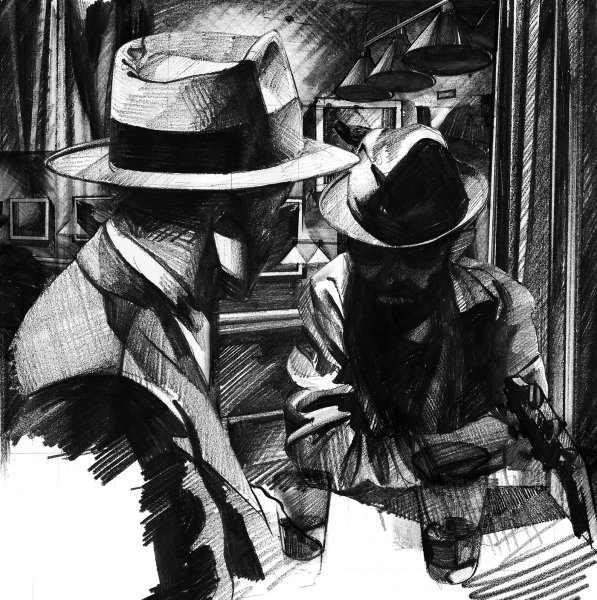 Иллюстрации в стиле Нуар