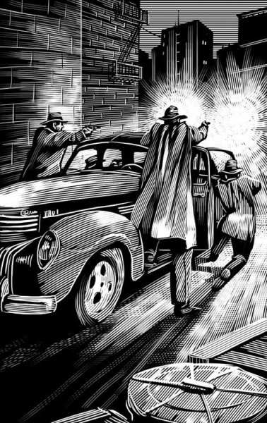 Гангстерский автомобиль арт