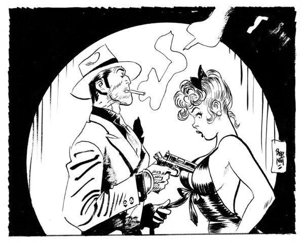 Рисунки в стиле Нуар