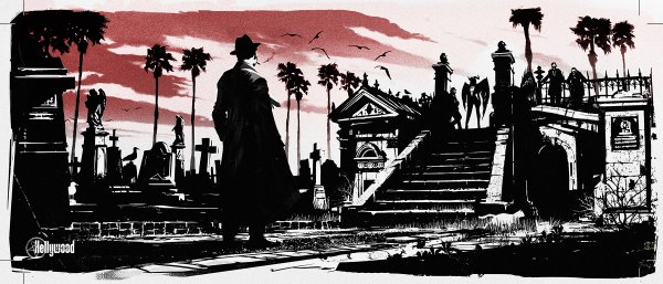 Город Нуар иллюстрация