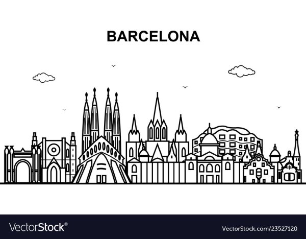 Барселона город вектор