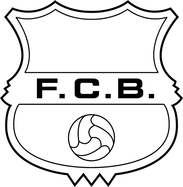 Барселона футбольный клуб эмблема черно белая