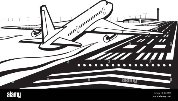 Взлетно посадочная полоса рисунок