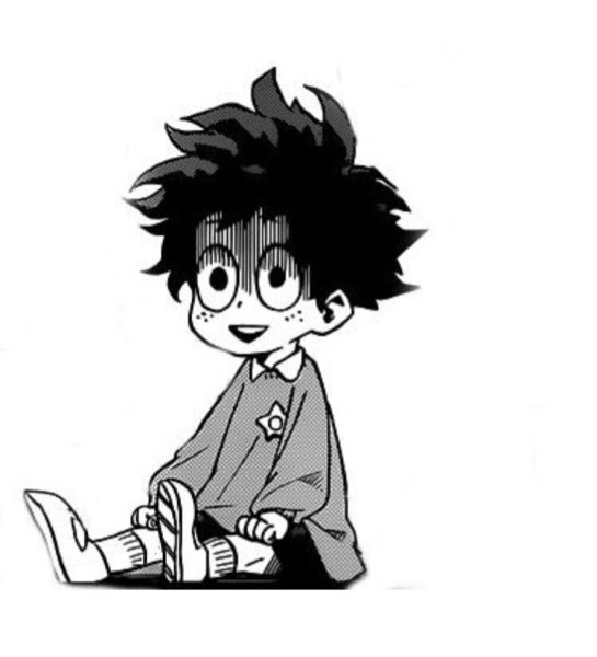 Чёрно белый деку моя геройская Академия