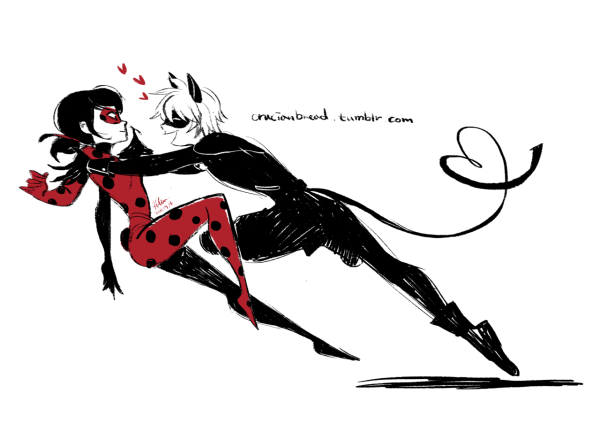 Наброски леди баг и супер кот