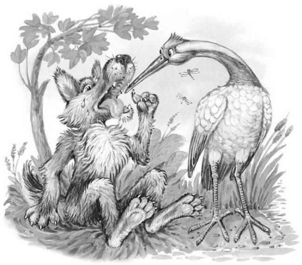 Басня Крылова Стрекоза и муравей