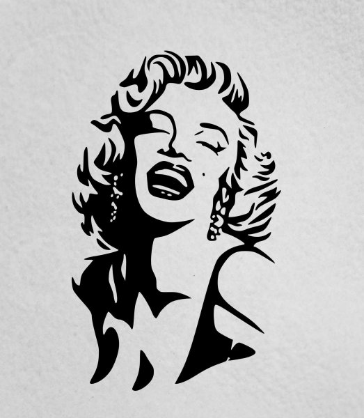 Силуэт Мэрилин Монро