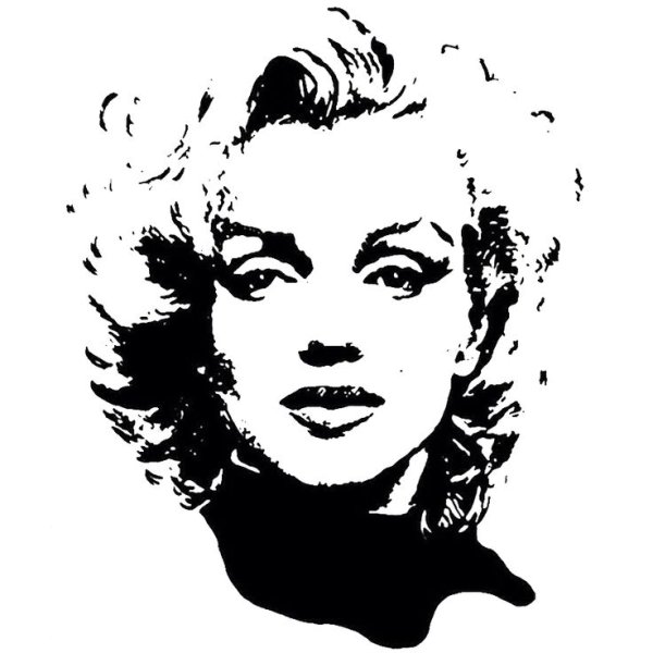 Силуэт Мэрилин Монро