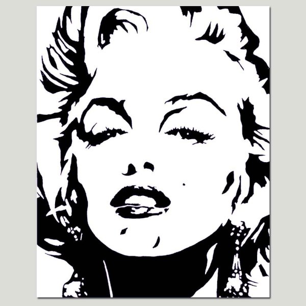 Мерлин Монро маркером