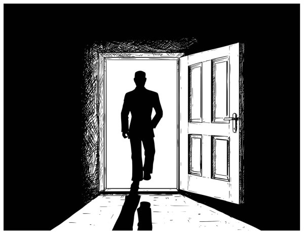 Дверь силуэт