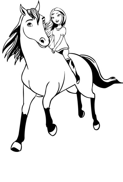 Раскраска спирит непокорный