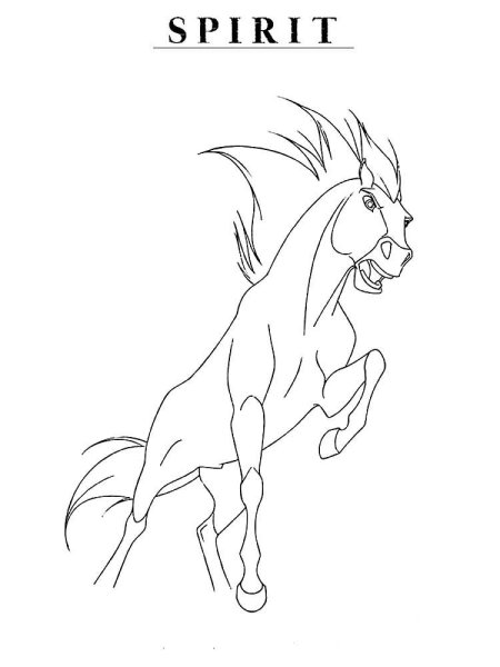 Раскраска спирит душа прерий
