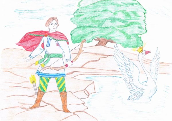 Рисунок карандашом мама и Гвидон