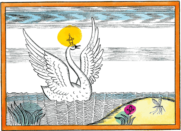 Иллюстрации к сказкам Пушкина лебедь