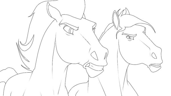 Раскраска спирит душа прерий