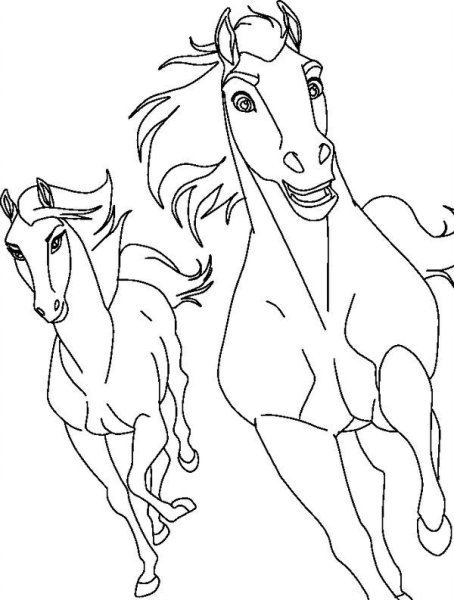 Разукрашки спирит душа прерий