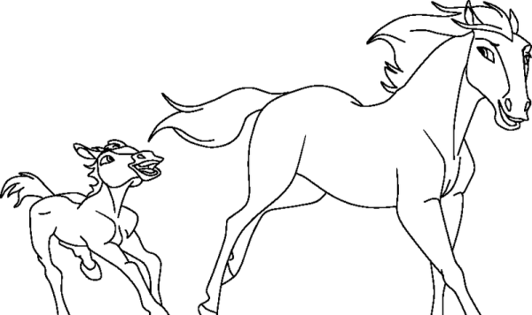 Спирит душа прерий разукрашка