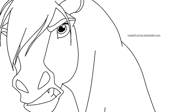 Раскраска спирит душа прерий гроза