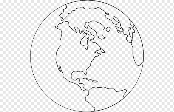 Планета земля контур