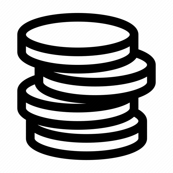 Монетки силуэт