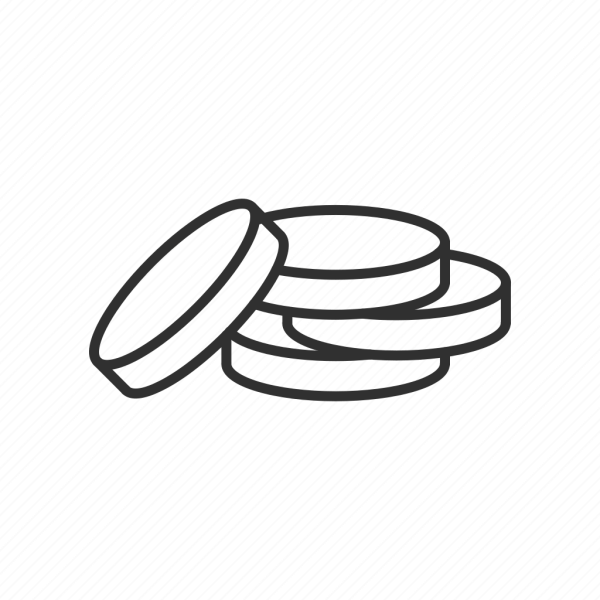 Монетки раскраска