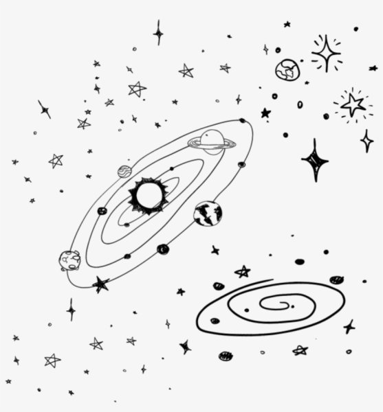 Космос рисунок без фона