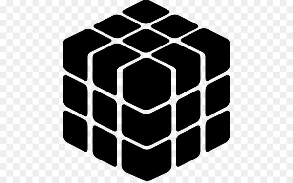 Кубик Рубика чб