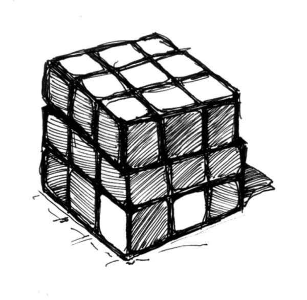 Кубик рубик чертеж