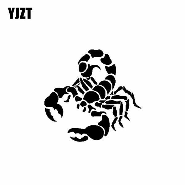 Тату Скорпион на белом фоне