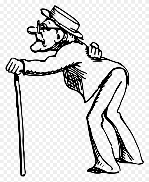 Старичок с палочкой