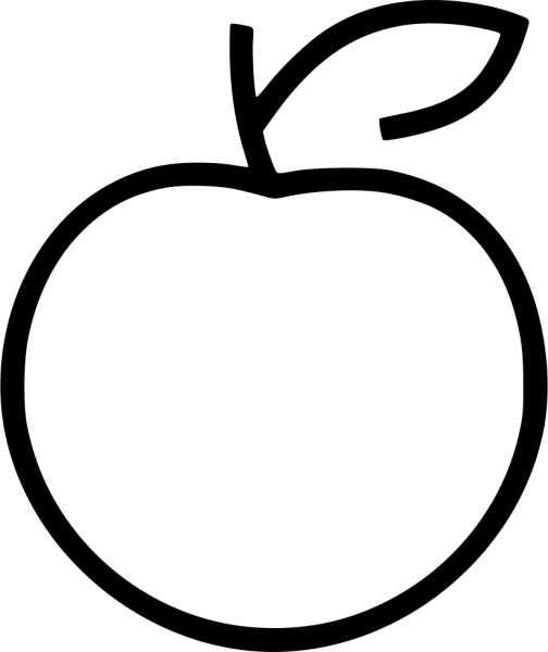 Яблоко контур