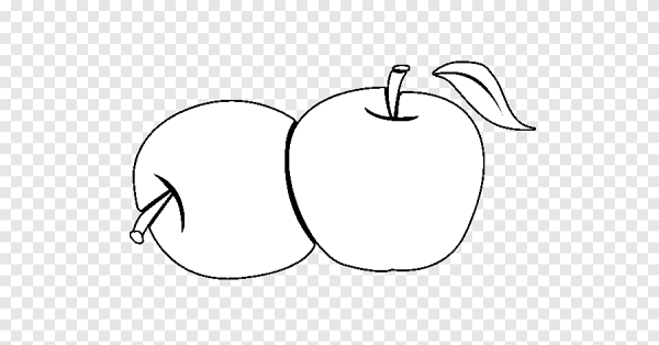 Натюрморт с яблоками раскраска