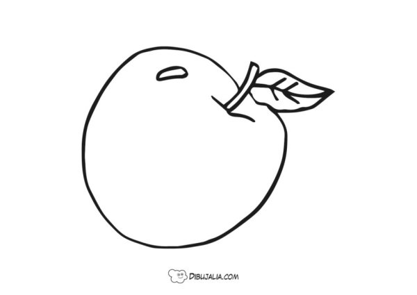 Яблоко груша раскраска для детей