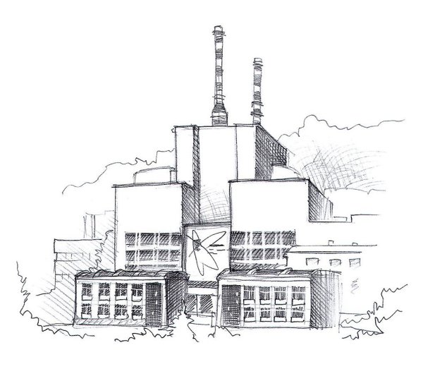 Чернобыльская атомная станция раскраска